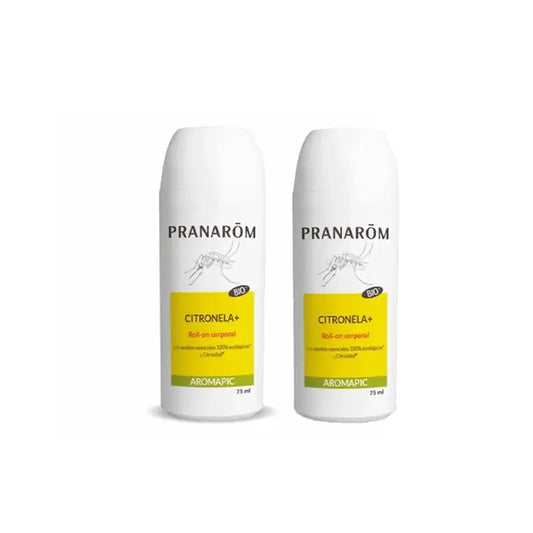 Pranarôm Roll-On Citronela + Leite Corporal Orgânico, 2X75 Ml