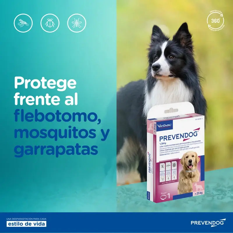 Virbac Prevendog Coleira Antiparasita 75 cm 2 unidades