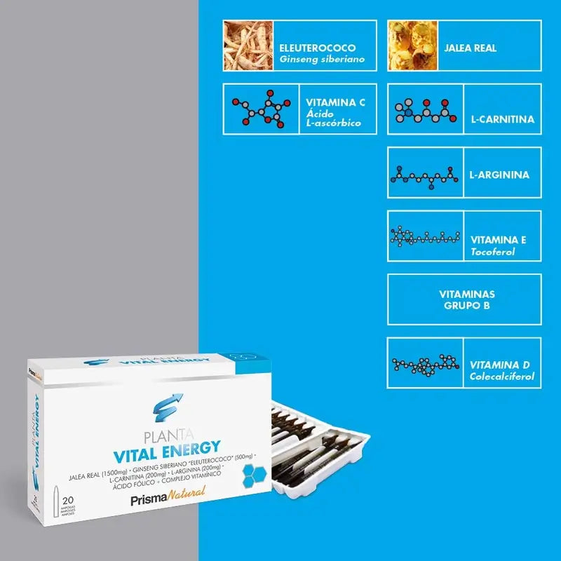 Prisma Natural Plantavital Energy 20 ampolas x 10 ml