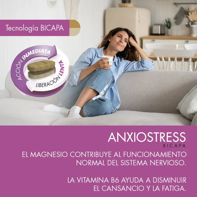 Prisma Natural Anxio-Stress Bicapa, 15 Comprimidos
