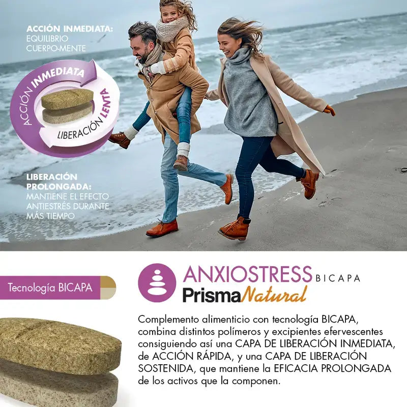 Prisma Natural Anxio-Stress Bicapa, 15 Comprimidos