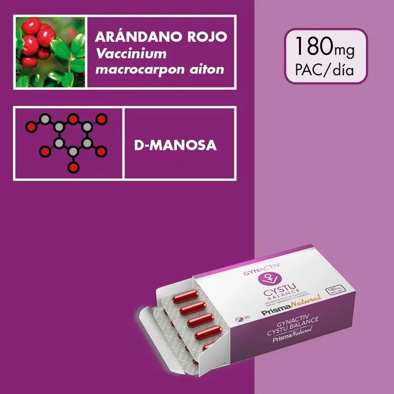 Prisma Natural Gynactiv Cystu-Balance, 30 Cápsulas