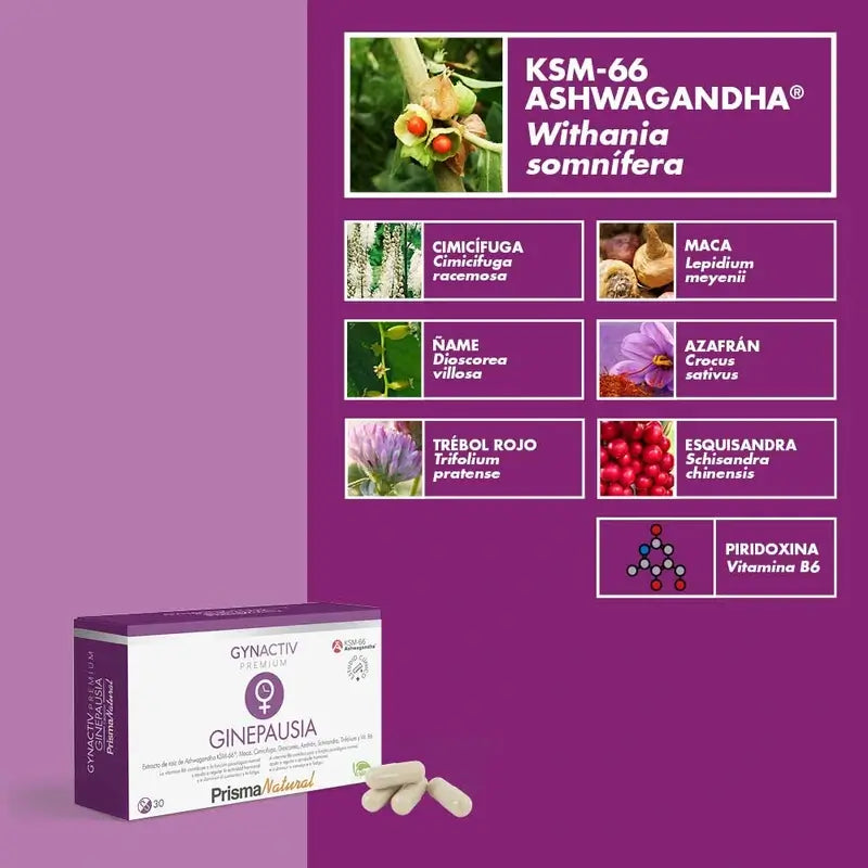 Prisma Premium Gynactiv Ginepause, 30 Cápsulas