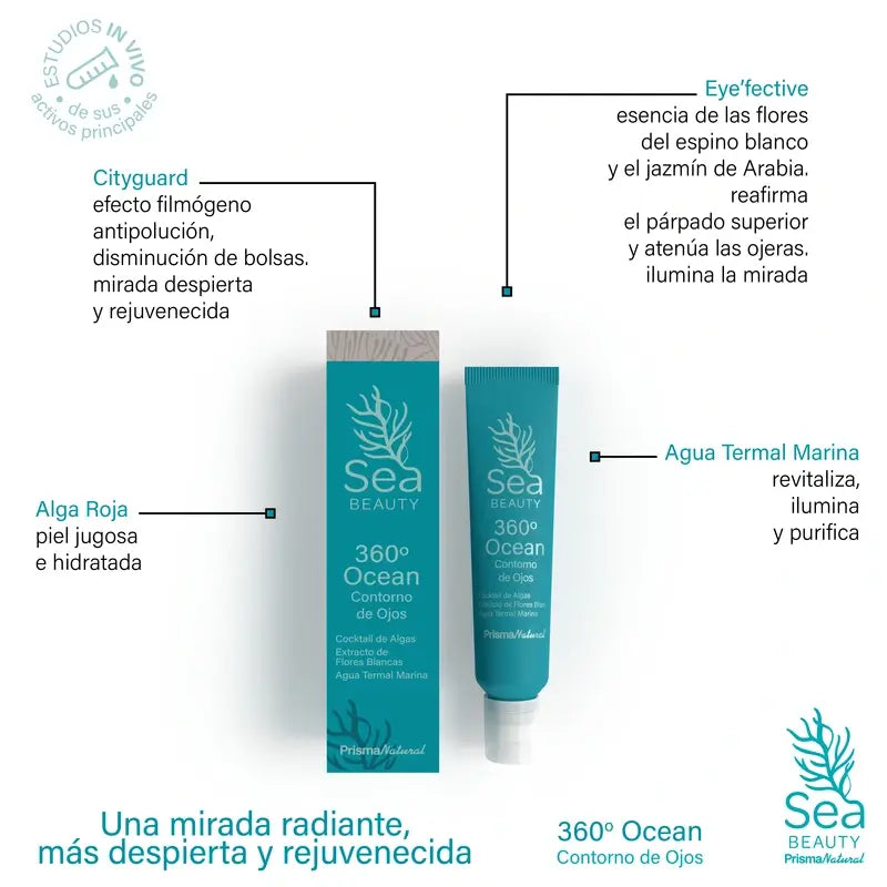 Prisma Natural Sea Beauty 360º Ocean Eye Contour, 15 ml