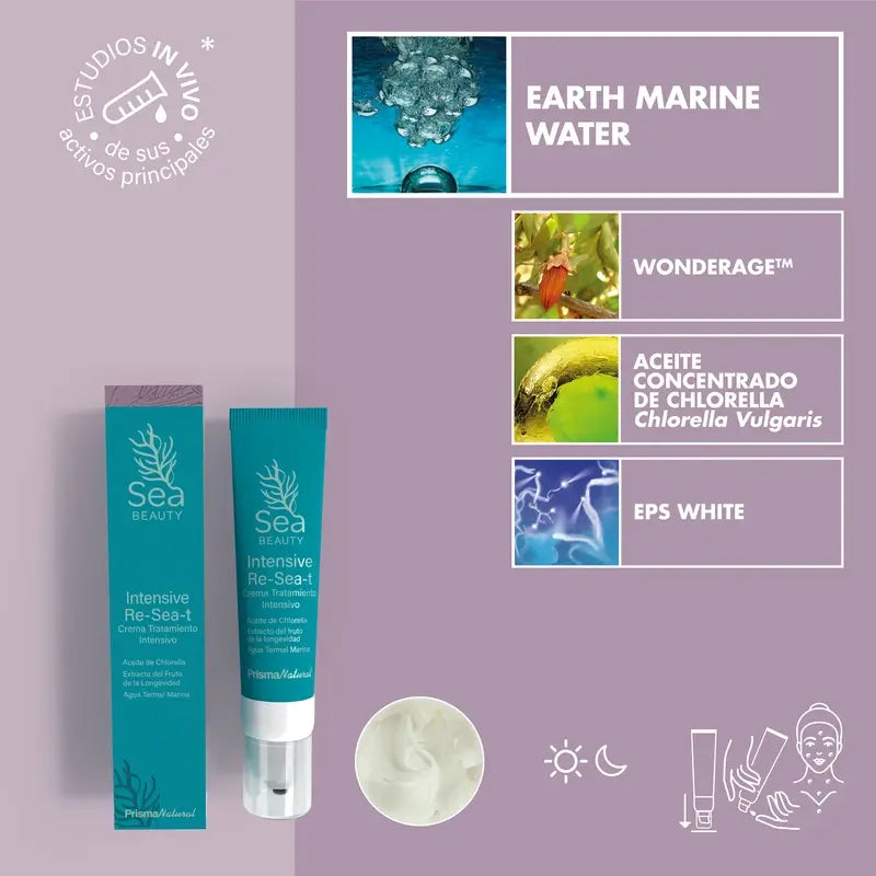 Prisma Natural Sea BeautyCreme Facial Intensivo Re-Sea-T, 50 ml