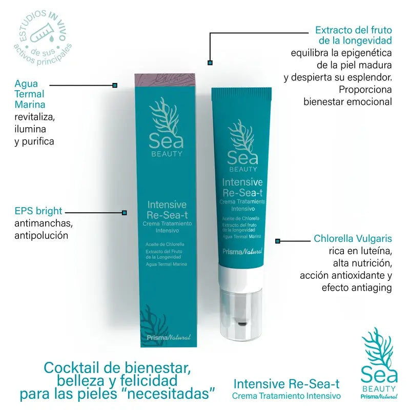 Prisma Natural Sea BeautyCreme Facial Intensivo Re-Sea-T, 50 ml