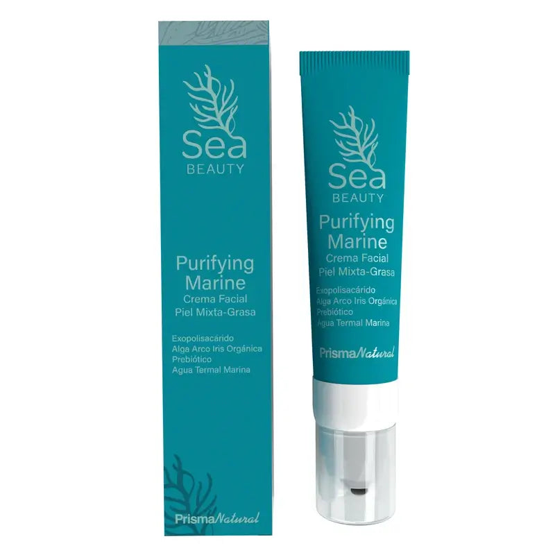 Prisma Natural Sea Beauty Emulsão Facial Purificante Marinha para Pele Mista, 50 ml