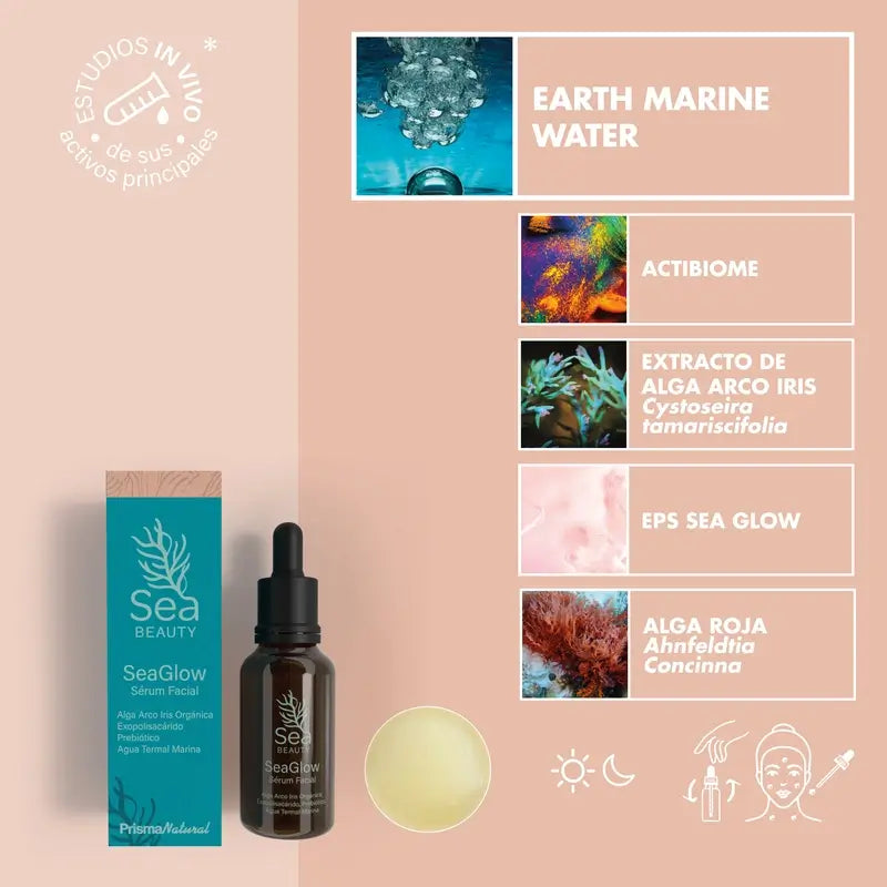 Prisma Natural Sea Beauty Seaglow Facial Serum, 30 ml