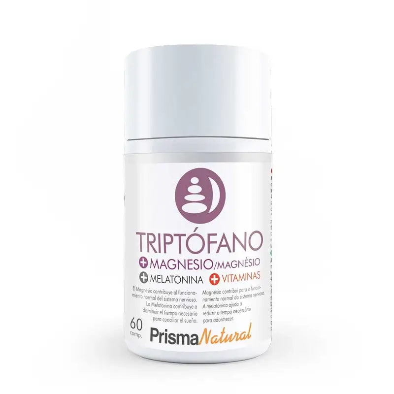 Prisma Natural Tryptophan + Mg + Melatonin, 60 Comprimidos