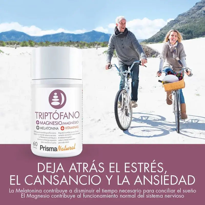Prisma Natural Tryptophan + Mg + Melatonin, 60 Comprimidos