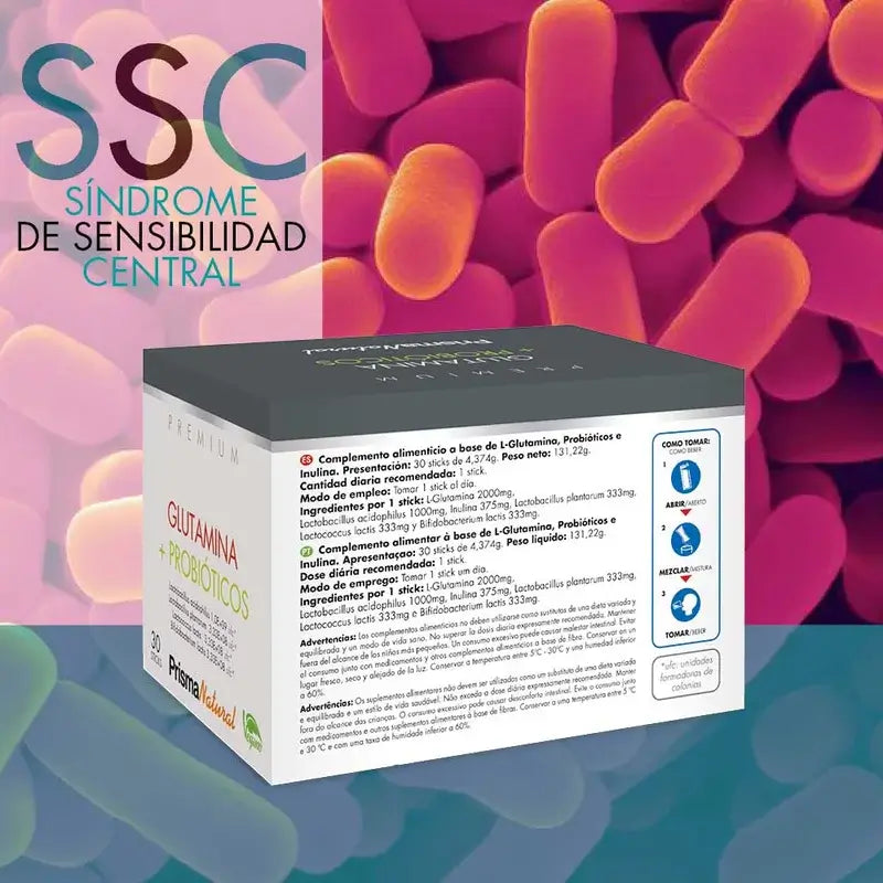 Prisma Premium Glutamine + Probiotics, 30 Sticks