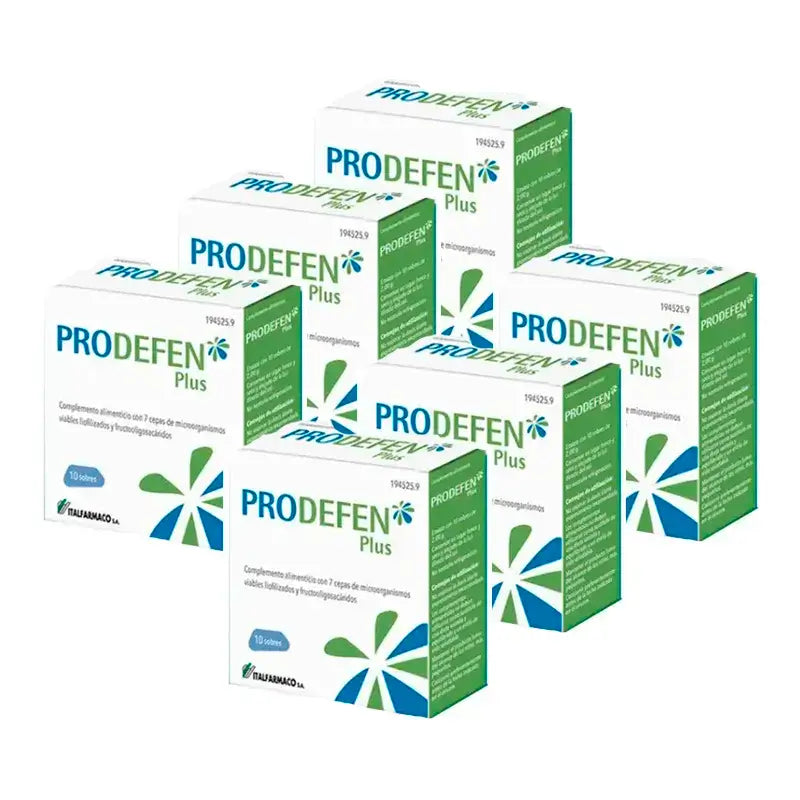 Prodefen Plus Nutraceutical, embalagem de 6 x 10 saquetas