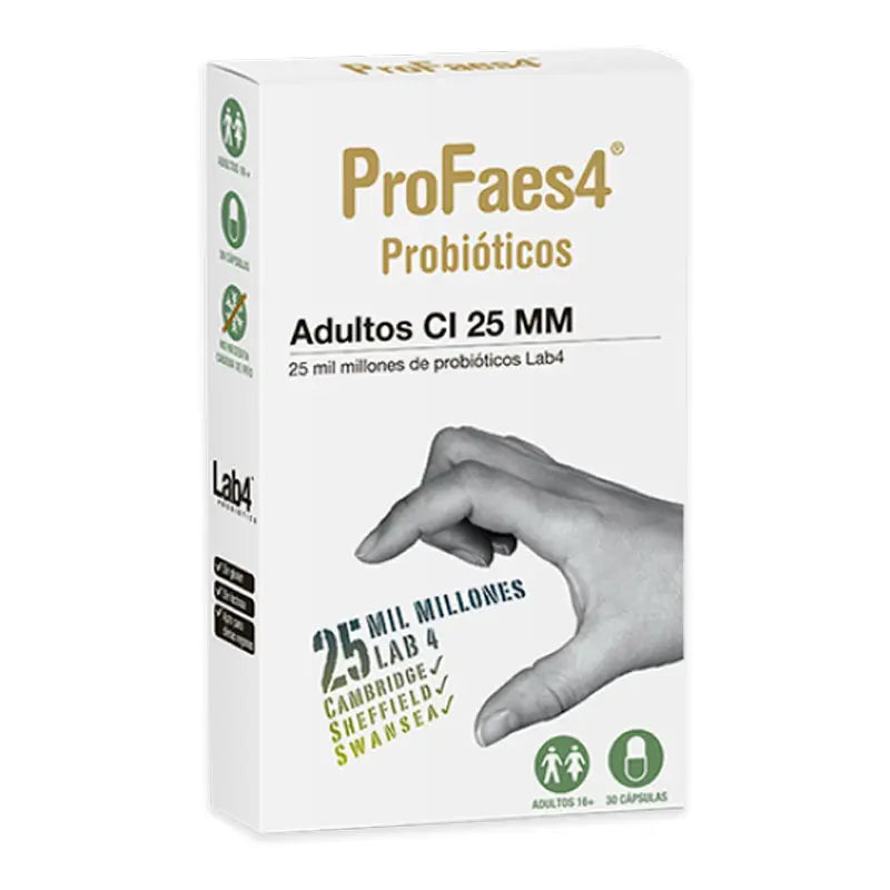 Profaes4 Probióticos Adultos Ci 25Mm 30 Comprimidos