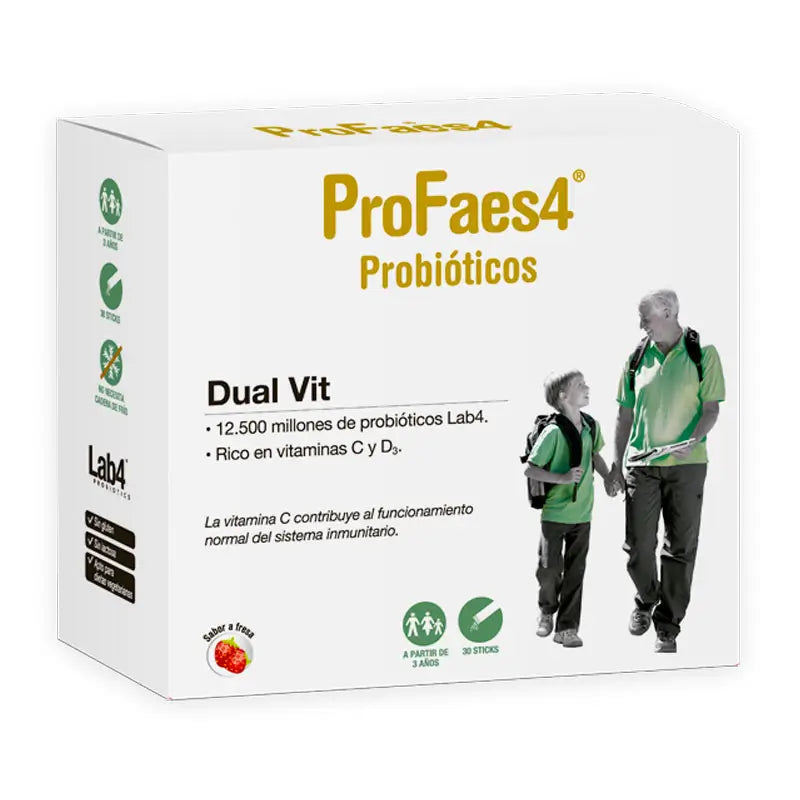 Profaes4 Probióticos Dupla Vitamina 30 sticks