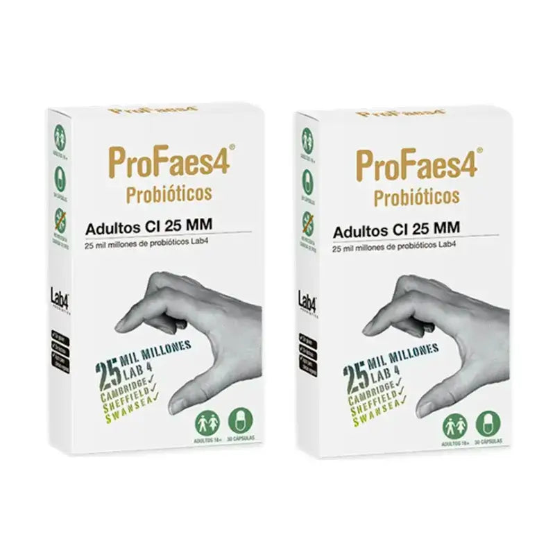 Profaes4 Probióticos Adultos Ci 25Mm Embalagem 2 x 30 comprimidos