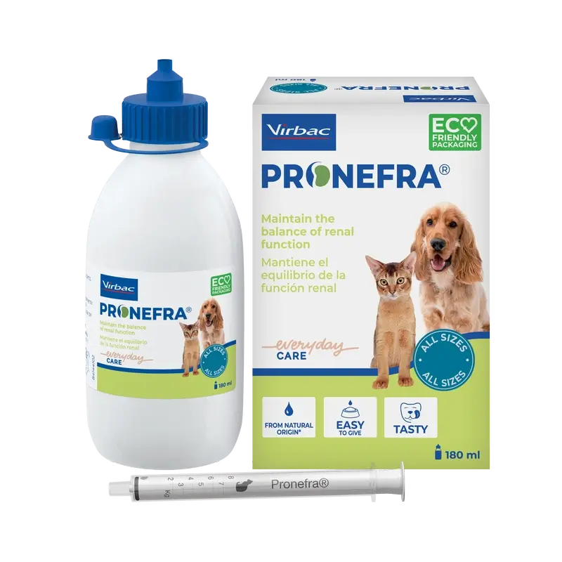 Virbac Pronefa Suplemento Renal para Cães e Gatos, 180 ml