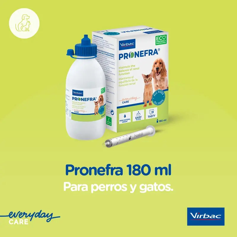 Virbac Pronefa Suplemento Renal para Cães e Gatos, 180 ml