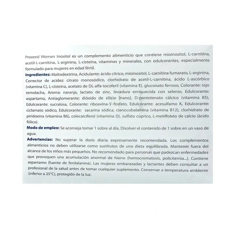 Proxeed Inositol Women , 30 saquetas