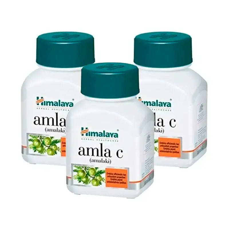 Pure Herbs Amla C, Embalagem 3 x 60 cápsulas