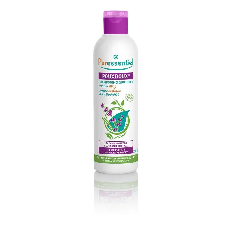 Puressentiel Champô Diário Pouxdoux Biológico, 200ml