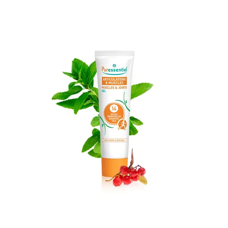 Puressentiel Joint & Muscle Gel com 14 óleos essenciais, 60 ml