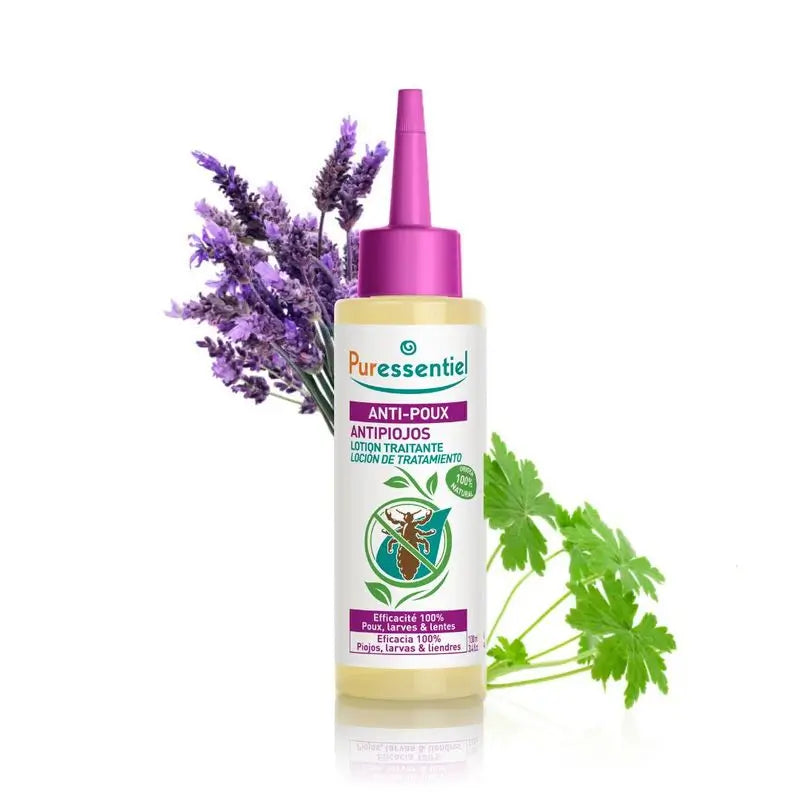 Puressentiel Loção de tratamento anti-piolhos com pente, 100 ml