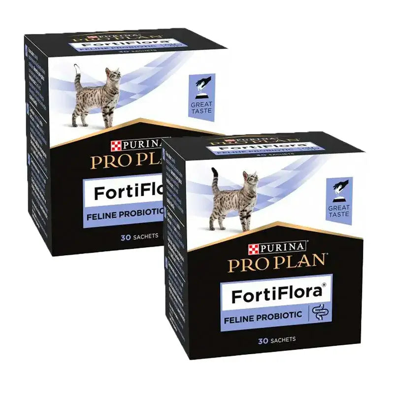 Purina Pro Plan Fortiflora Probiótico para Gatos, Embalagem 2 x 30x1gr