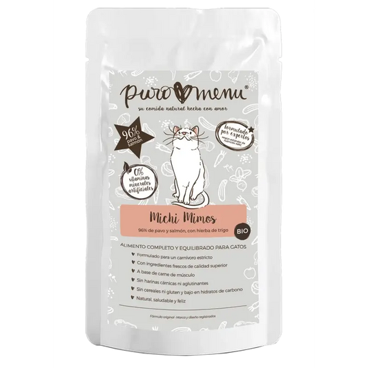 Puromenu Menu Michi Mimos Bio (Peru e Salmão) , 100 g