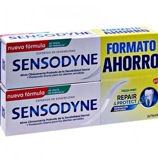 Sensodyne Repair & Protect Toothpaste Fresh Mint, 2x75 ml