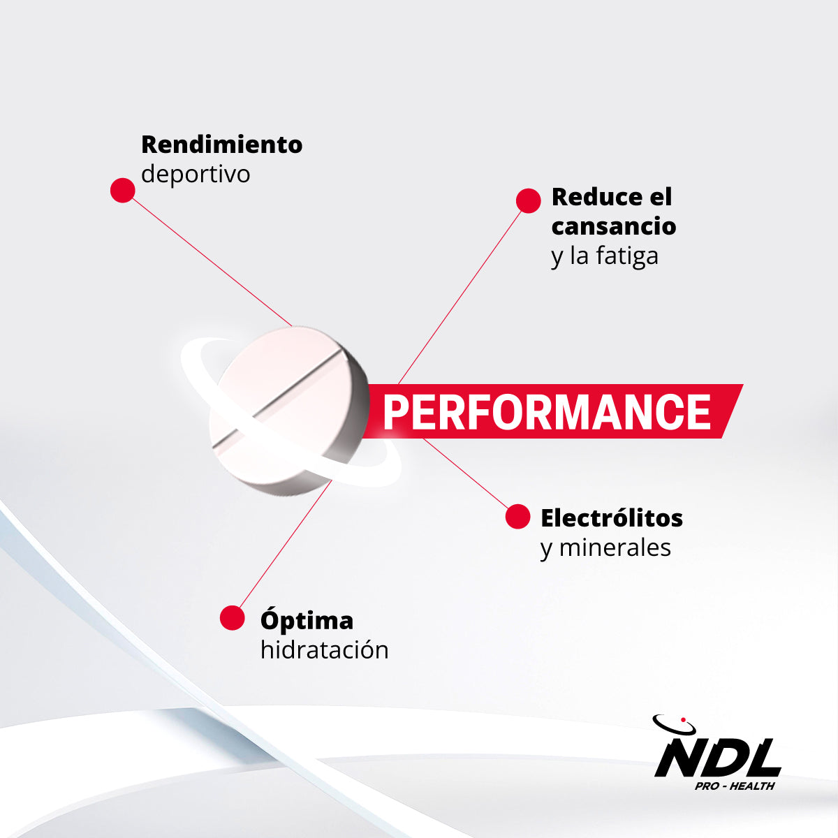 NDL Pro-Health Hidratação Rápida Comprimidos Efervescentes Laranja Pack 2, 40 Comprimidos
