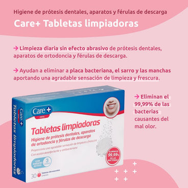 Care+ Cleansing Tablets, 30 unidades