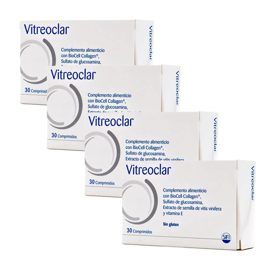 Pacote 4 Vitreoclar Eye Health Suplemento Alimentar 30 comprimidos