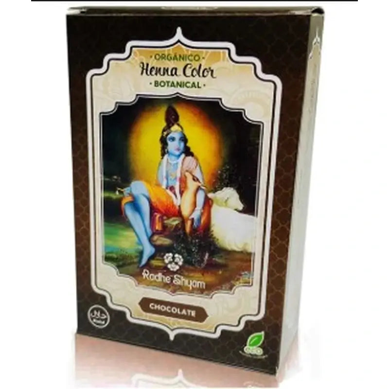 Radhe Shyam Henna em pó Chocolate Botanical , 100 gr
