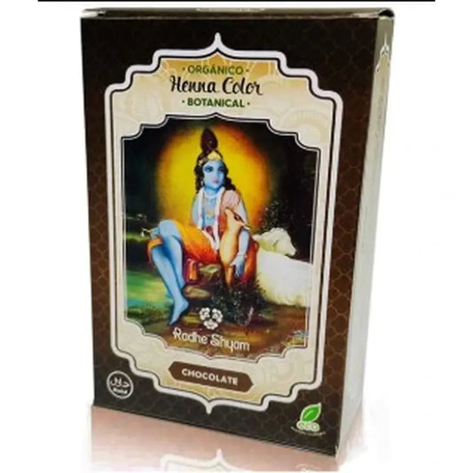 Radhe Shyam Henna em pó Chocolate Botanical , 100 gr