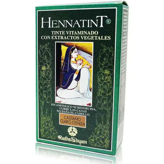 Radhe Shyam Hennatint Cinzento Castanho Claro, 60 ml