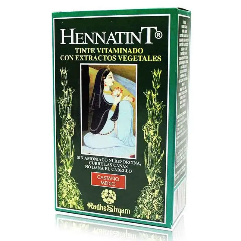 Radhe Shyam Hennatint Castanho Médio , 60 ml