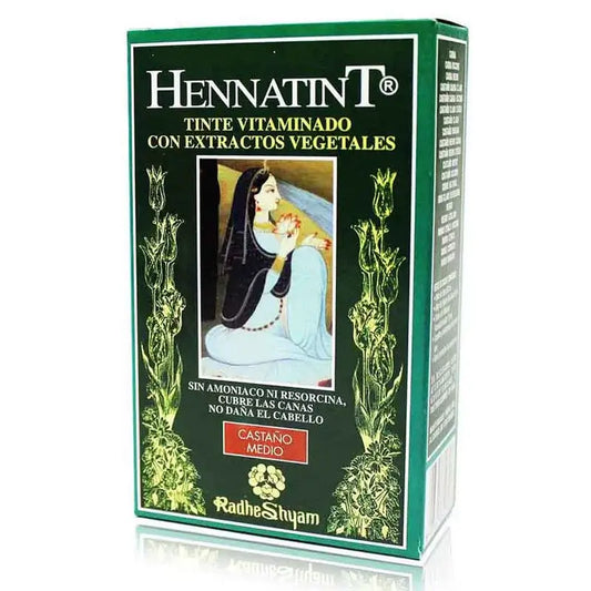 Radhe Shyam Hennatint Castanho Médio , 60 ml