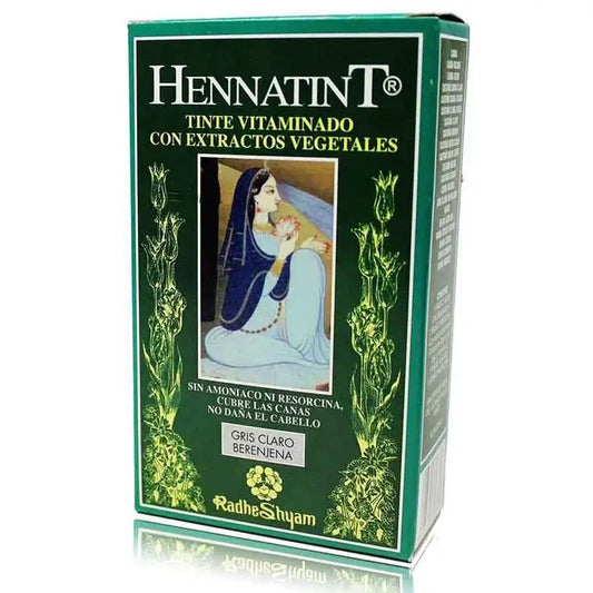 Radhe Shyam Hennatint Cinzento Claro Beringela , 60 ml