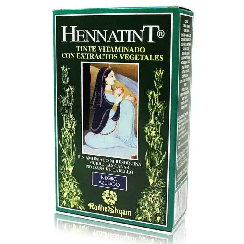 Radhe Shyam Hennatint Azul Preto , 60 ml