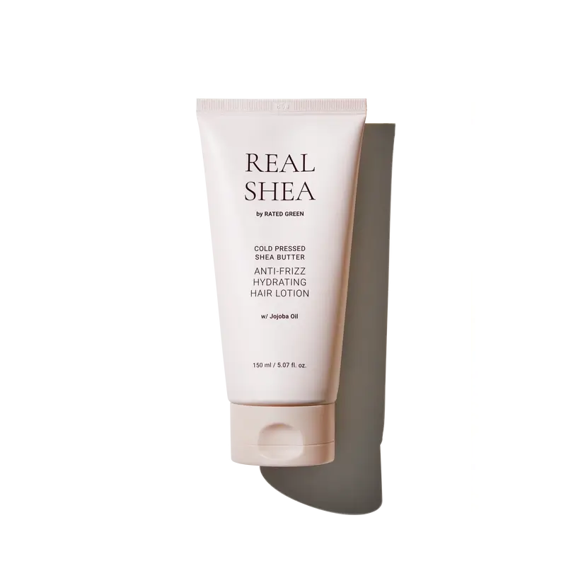 Rated Green Real Shea Loção Hidratante Anti-Frizz para o Cabelo, 150 ml