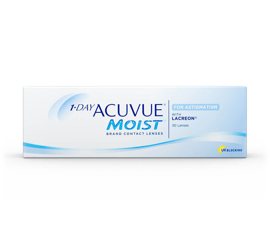 Acuvue 1 Day Moist Daily Toric Lenses , 30 unidades - +0.25,-1.75,20,8.5,14.50