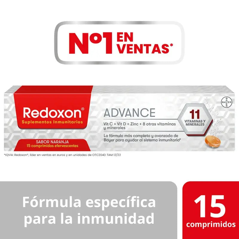 Redoxon Advance , 15 comprimidos efervescentes