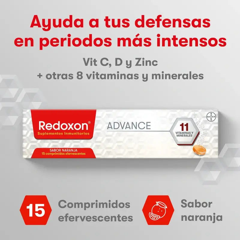 Redoxon Advance , 15 comprimidos efervescentes