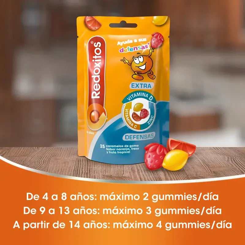 Redoxon Redoxitos Extra Defensas +4 Anos , 25 gomas