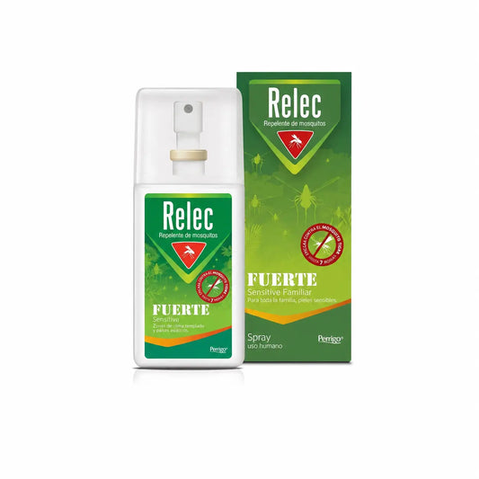 Relec Fuerte Sensitive Family Spray Repelente de Mosquitos, 75 ml