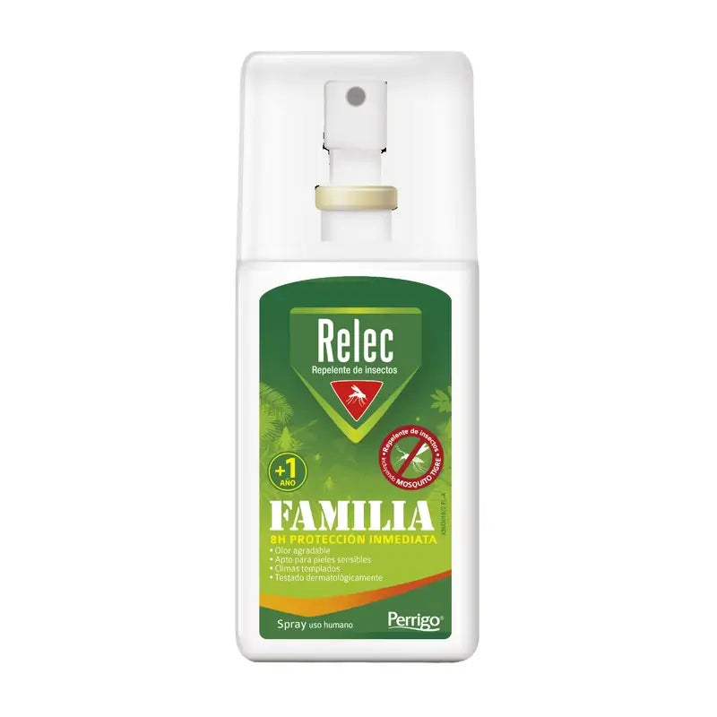 Relec Fuerte Sensitive Family Spray Repelente de Mosquitos, 100 ml