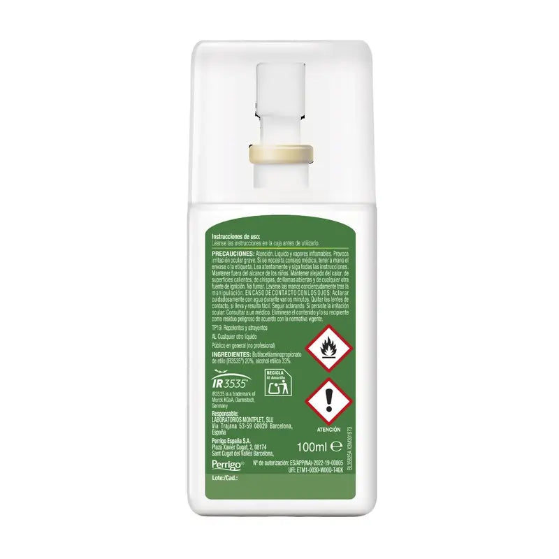 Relec Fuerte Sensitive Family Spray Repelente de Mosquitos, 100 ml