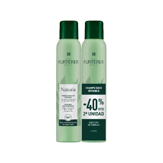DUO Naturia Champô Seco Invisível 2 x 200 ml, 40% de desconto na 2.ª unidade