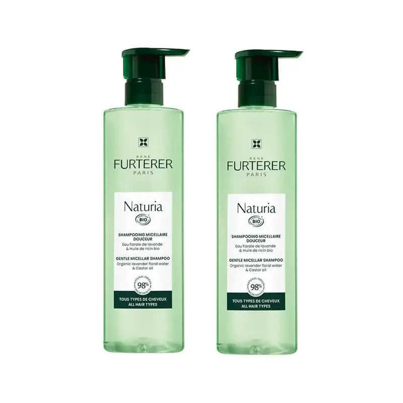 Rene Furterer Naturia Champô Equilibrante Extra Suave, 2X400 Ml