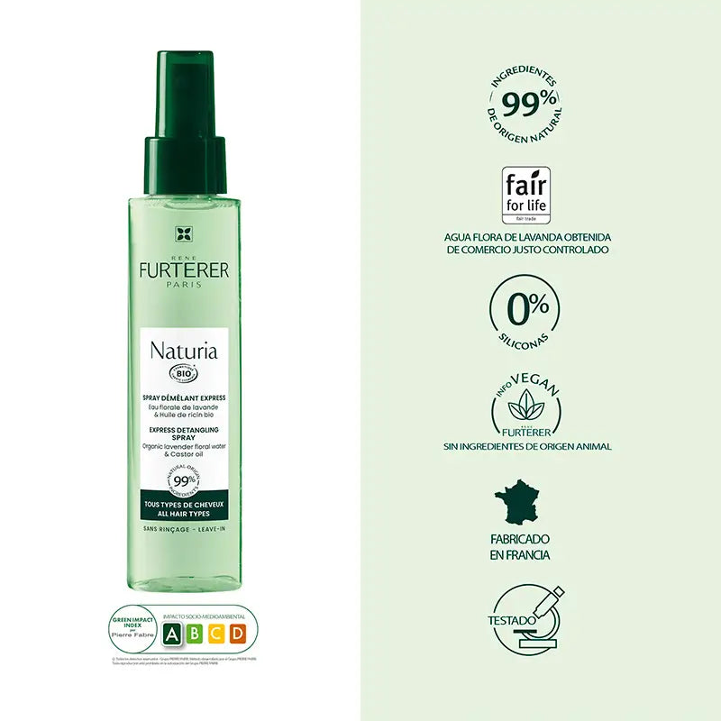 Rene Furterer Naturia Spray Desembaraçante Extra Suave, 200 ml